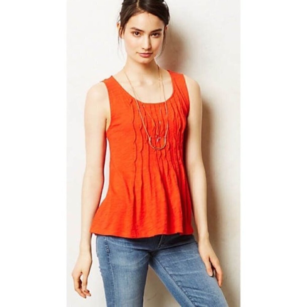 Anthropologie  DELETTA Twisted Pleats Tank
